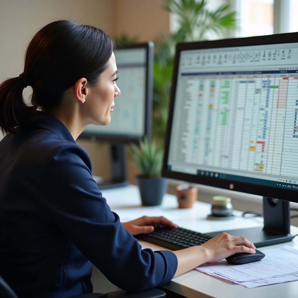Обучение работе с таблицами Excel на производственном предприятии